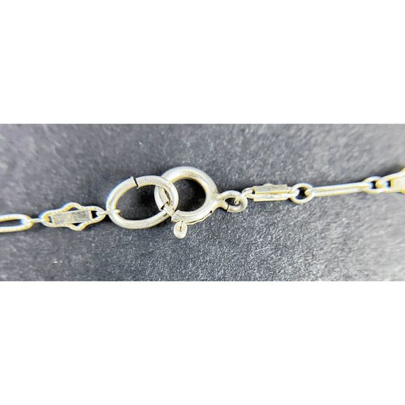 Sterling Silver Y-Drop Heart Necklace - Picture 2 of 5